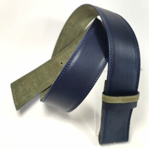 Ceinture reversible femme Marine / Kaki